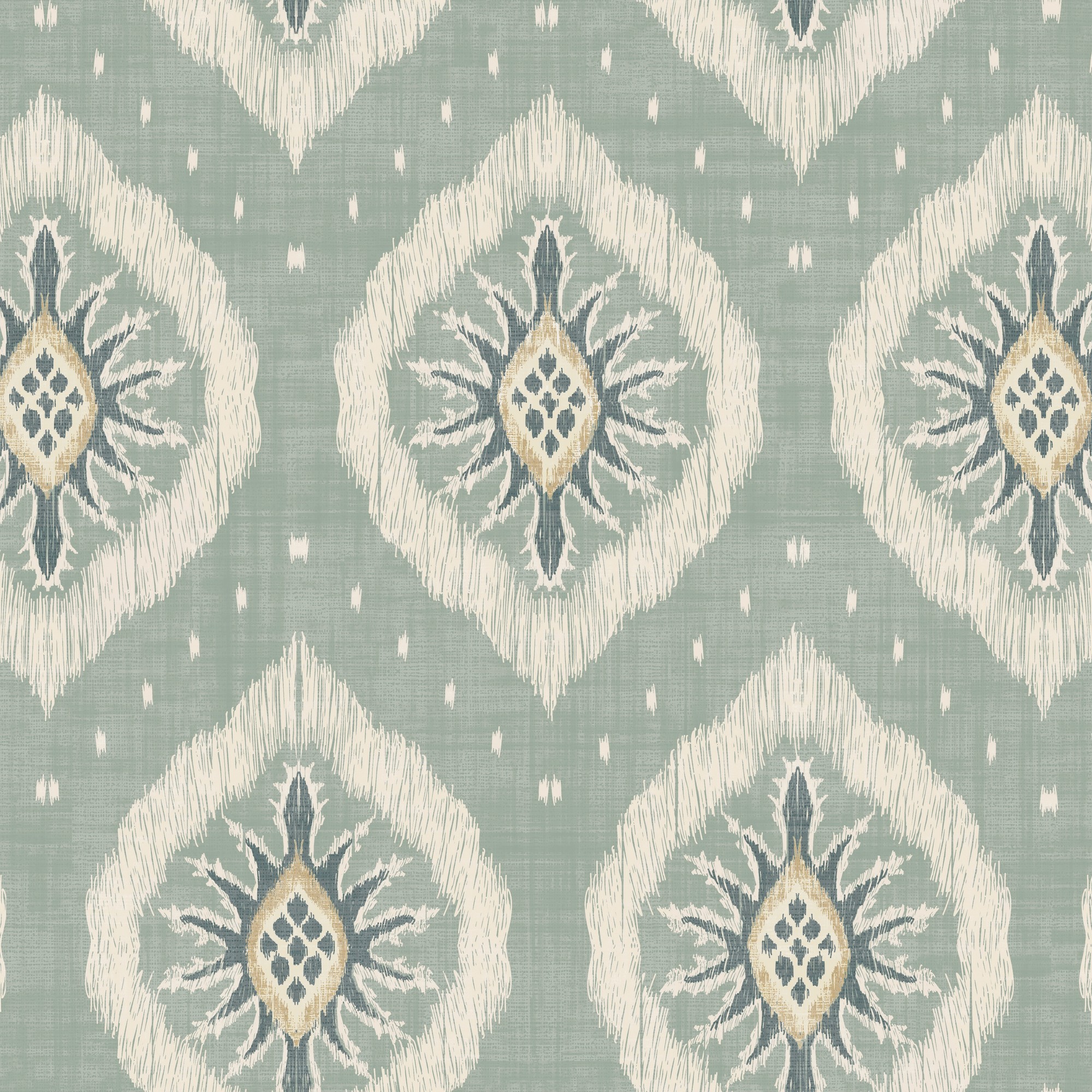 Odina Ikat Wallpaper 100037eh By Esselle Home In Seafoam Blue